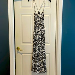 LOFT Vine Tie Back Maxi Dress NWT